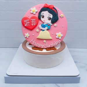 Q版白雪公主造型蛋糕推薦，客製化公主生日蛋糕宅配