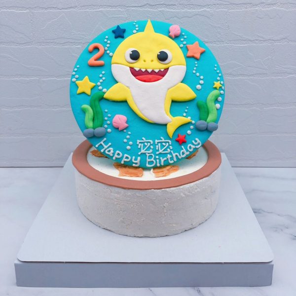 鯊魚寶寶卡通生日蛋糕推薦，BABY SHARK造型蛋糕宅配