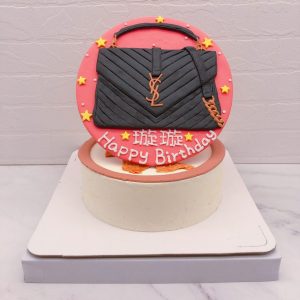 女生包包造型蛋糕推薦，YSL包生日蛋糕宅配分享