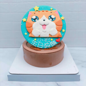 超可愛白爛貓生日蛋糕作品分享 ，客製化貓咪造型蛋糕宅配