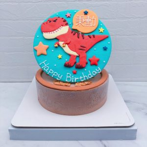 客製化恐龍造型蛋糕推薦，卡通Q版恐龍生日蛋糕宅配