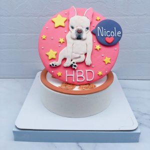 法鬥造型蛋糕推薦，客製化寵物狗生日蛋糕宅配分享