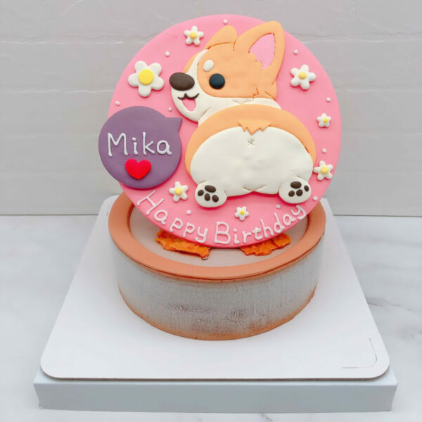 Q版柯基造型蛋糕推薦，寵物狗生日蛋糕宅配分享