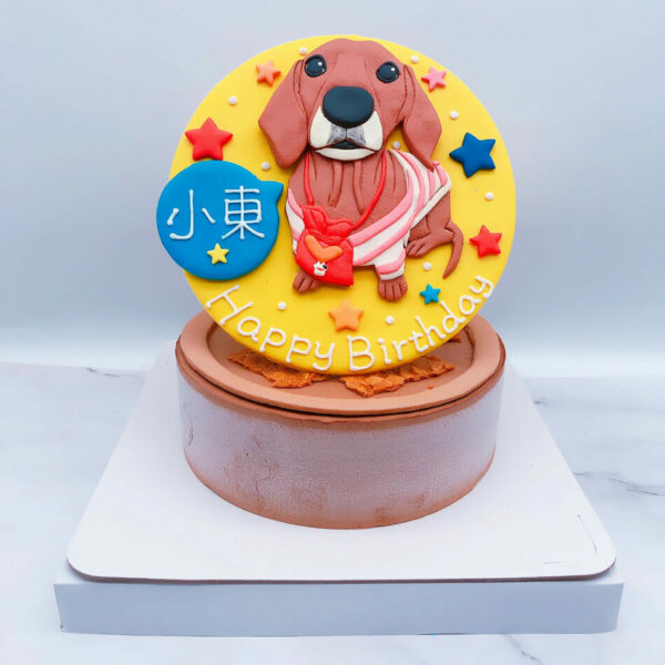 臘腸狗客製化造型蛋糕推薦，寵物生日蛋糕宅配分享