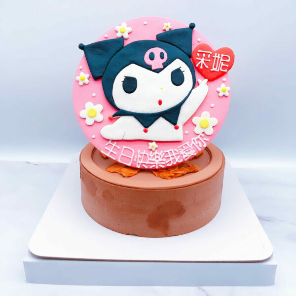 庫洛米造型蛋糕手工捏製，Kuromi客製化生日蛋糕手作分享
