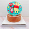超可愛小熊維尼生日蛋糕推薦，熊抱哥造型蛋糕宅配分享