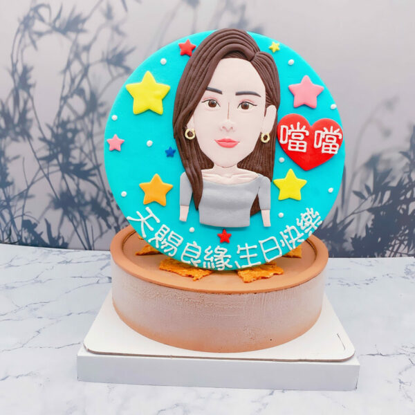 台北女生Q版人像蛋糕推薦，客製化造型生日蛋糕宅配