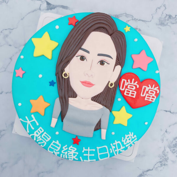 台北女生Q版人像蛋糕推薦，客製化造型生日蛋糕宅配