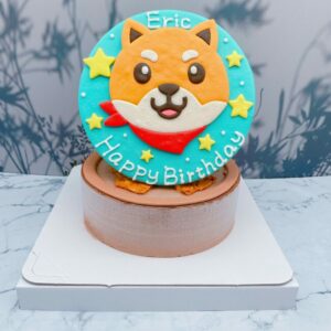 台北Q版柴犬造型蛋糕推薦，客製化寵物生日蛋糕宅配