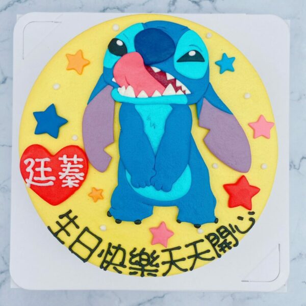 台北史迪奇生日蛋糕推薦，卡通客製化造型蛋糕宅配