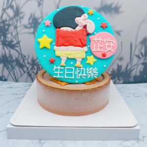 台北蠟筆小新造型蛋糕推薦，小新露屁屁卡通生日蛋糕宅配