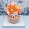 拉拉熊生日蛋糕手工捏製，懶懶熊客製化造型蛋糕宅配分享
