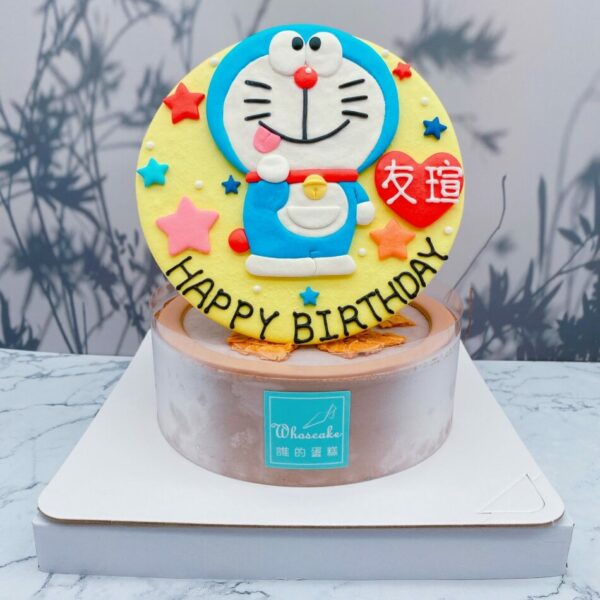 哆啦A夢客製化造型蛋糕，台北卡通生日蛋糕作品分享