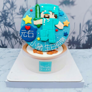 Minecraft生日蛋糕作品分享，麥塊造型蛋糕宅配