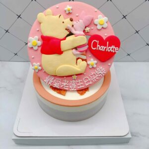 小熊維尼生日蛋糕客製推薦，台北小豬造型蛋糕宅配分享