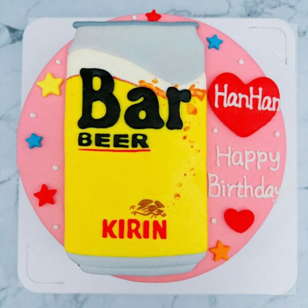 台灣麒麟啤酒手作造型蛋糕，KIRIN Bar BEER生日蛋糕作品分享