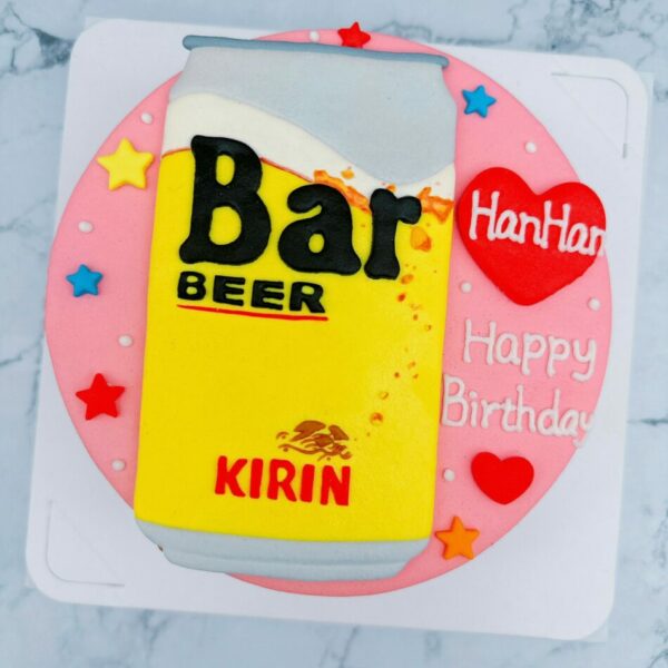 台灣麒麟啤酒手作造型蛋糕，KIRIN Bar BEER生日蛋糕作品分享