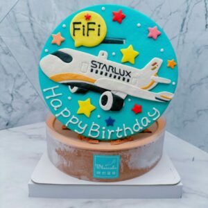 星宇航空飛機客製化蛋糕推薦，Ｑ版飛機生日蛋糕宅配