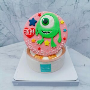 台北大眼仔客製化造型蛋糕推薦，怪獸電力公司生日蛋糕宅配首選