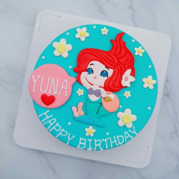 小美人魚造型蛋糕推薦，迪士尼公主生日蛋糕宅配首選